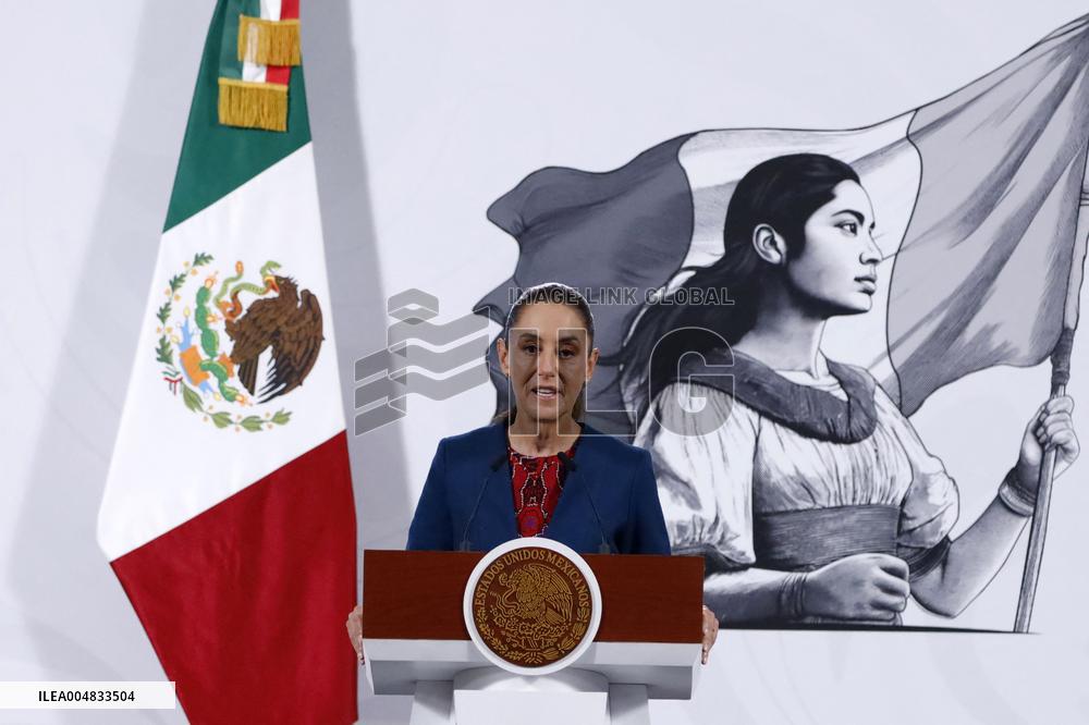 President Claudia Sheinbaum Holds Briefing - Mexico