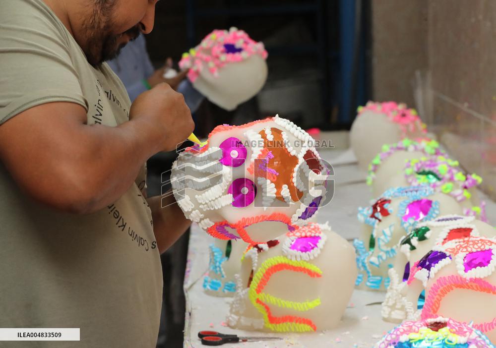 Skull Candy Production For Dia De Muertos - Mexico