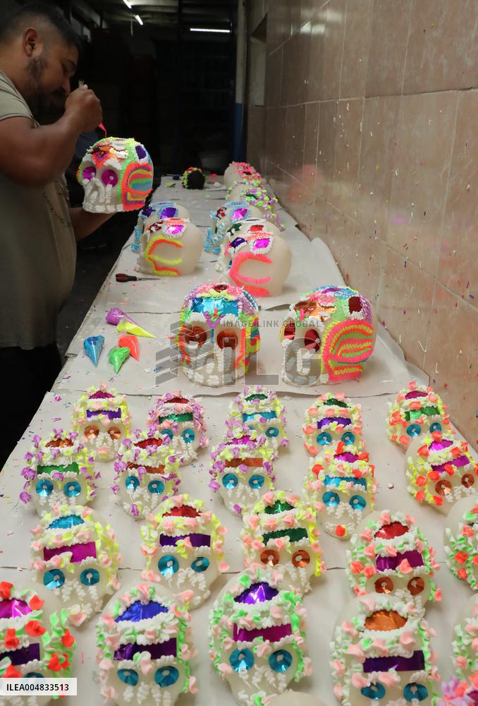 Skull Candy Production For Dia De Muertos - Mexico