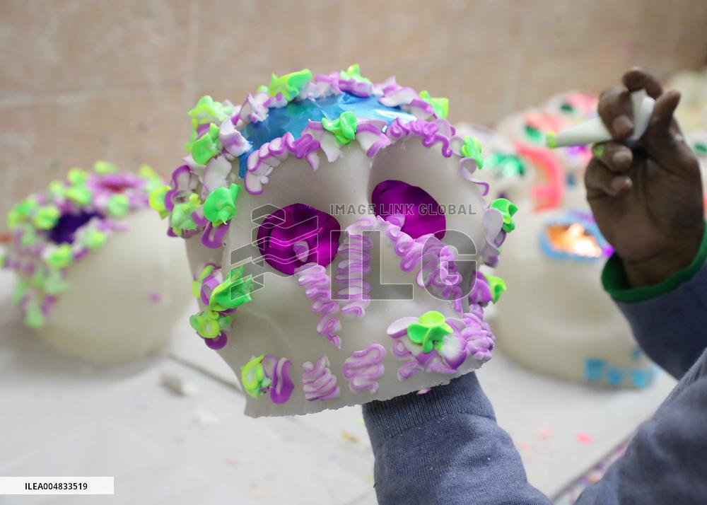 Skull Candy Production For Dia De Muertos - Mexico