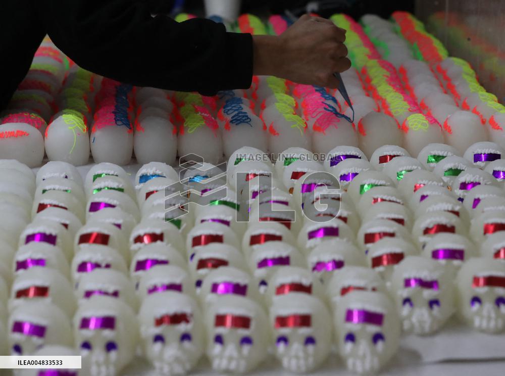 Skull Candy Production For Dia De Muertos - Mexico