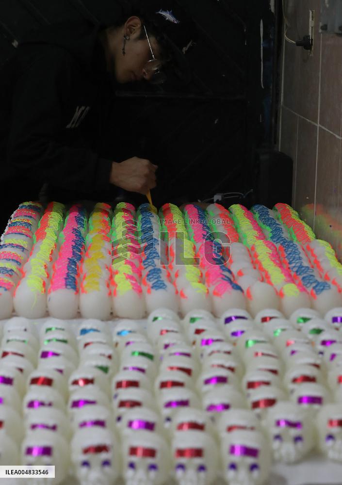 Skull Candy Production For Dia De Muertos - Mexico