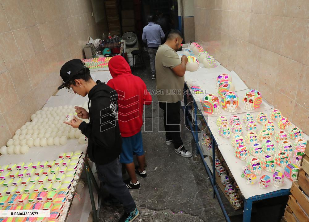 Skull Candy Production For Dia De Muertos - Mexico