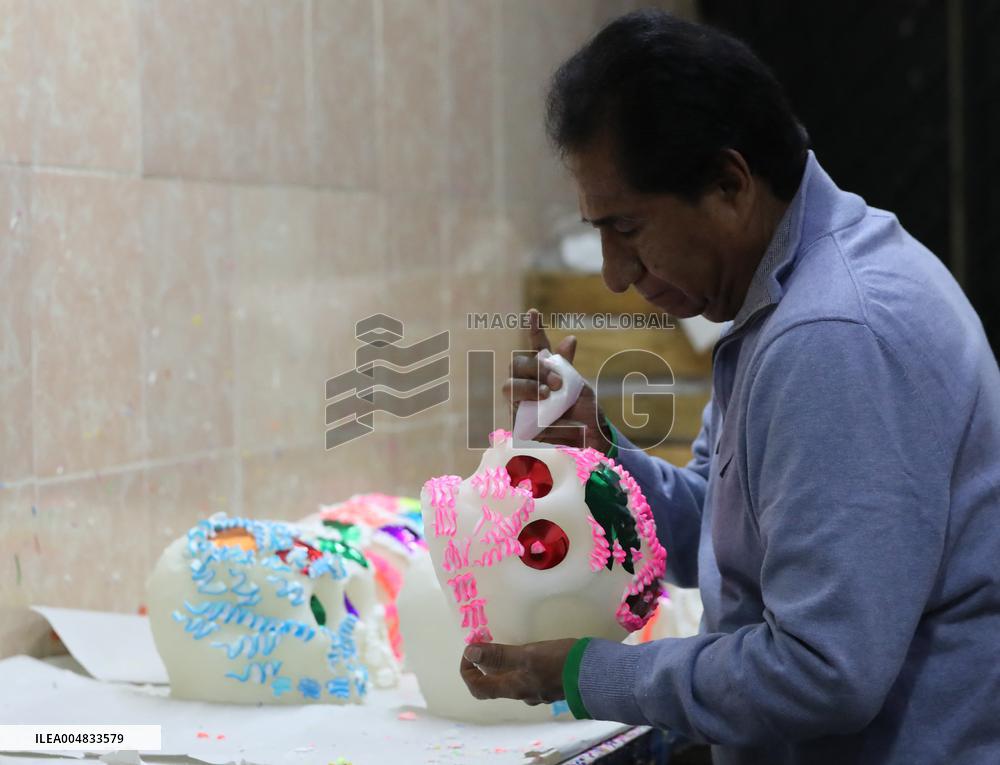 Skull Candy Production For Dia De Muertos - Mexico