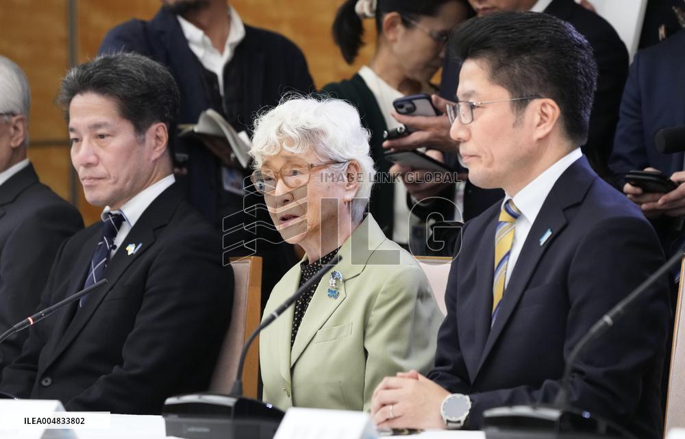 Japan PM Takaichi meets kin of abductees