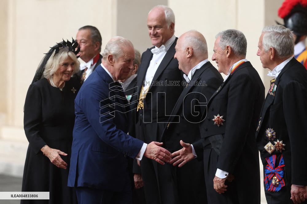 King Charles III And Queen Camilla Vist To Vatican