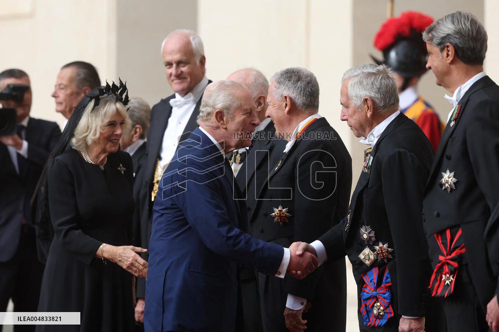 King Charles III And Queen Camilla Vist To Vatican