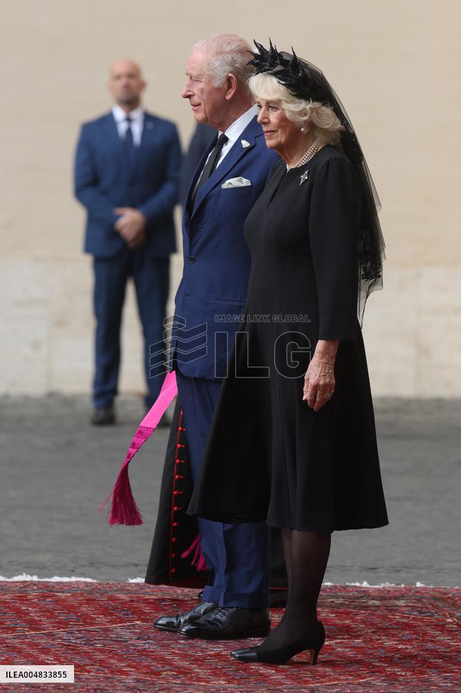 King Charles III And Queen Camilla Vist To Vatican