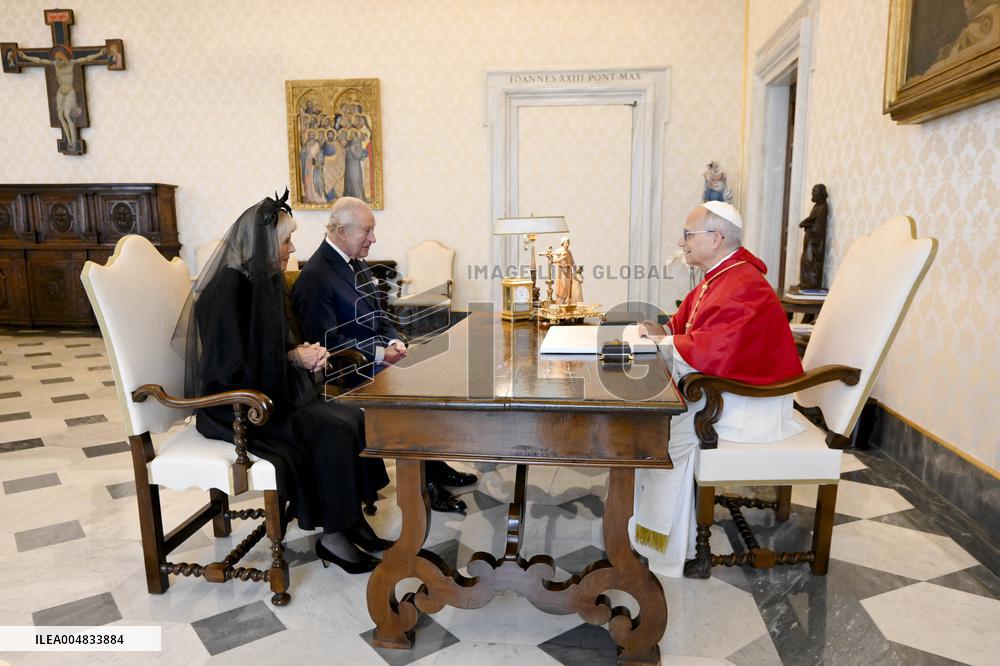 King Charles III and Queen Camilla State Visit To The Vatican