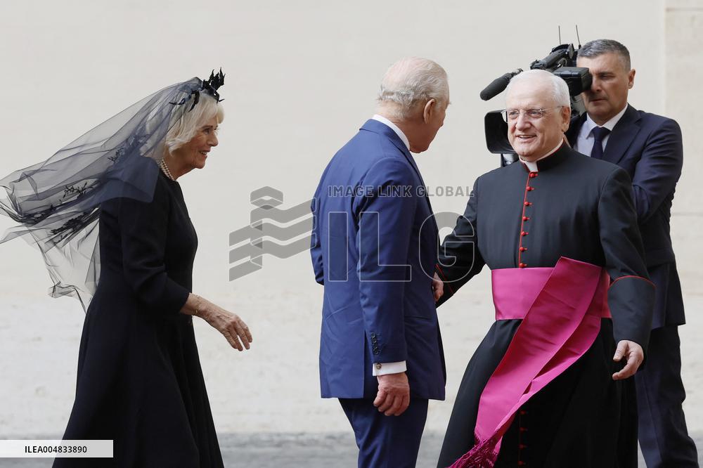 King Charles III and Queen Camilla State Visit To The Vatican
