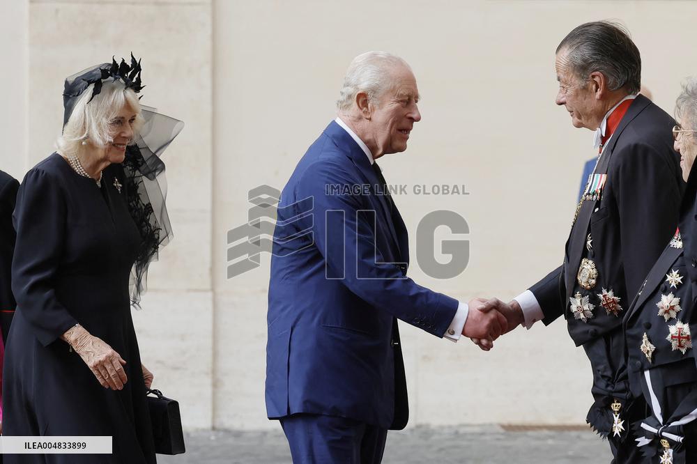 King Charles III and Queen Camilla State Visit To The Vatican