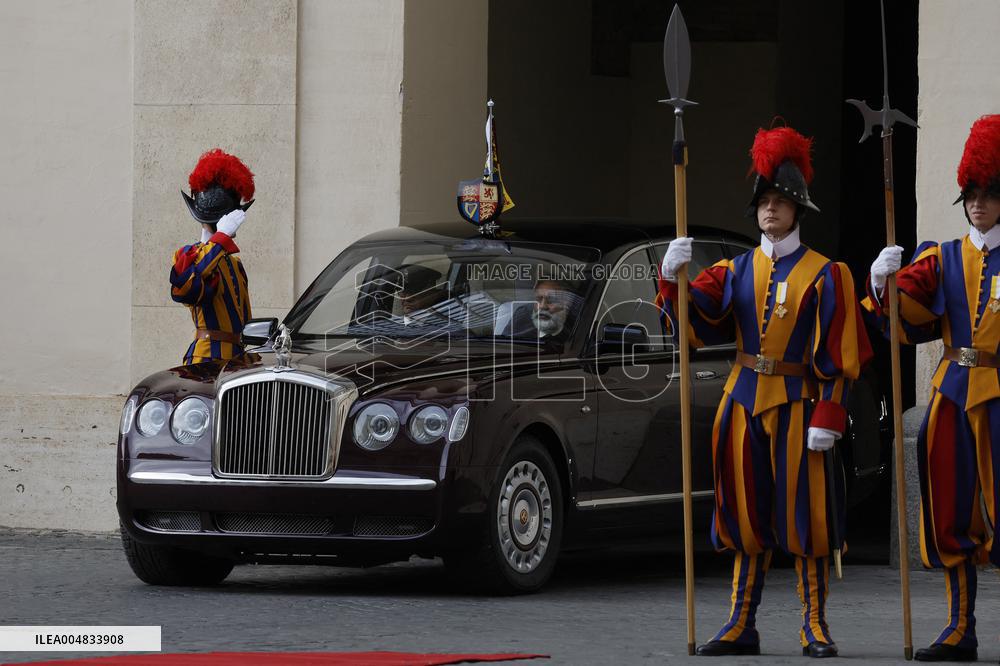 King Charles III and Queen Camilla State Visit To The Vatican