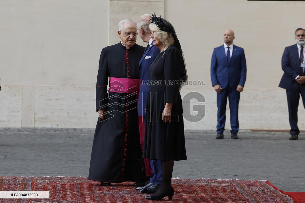 King Charles III and Queen Camilla State Visit To The Vatican