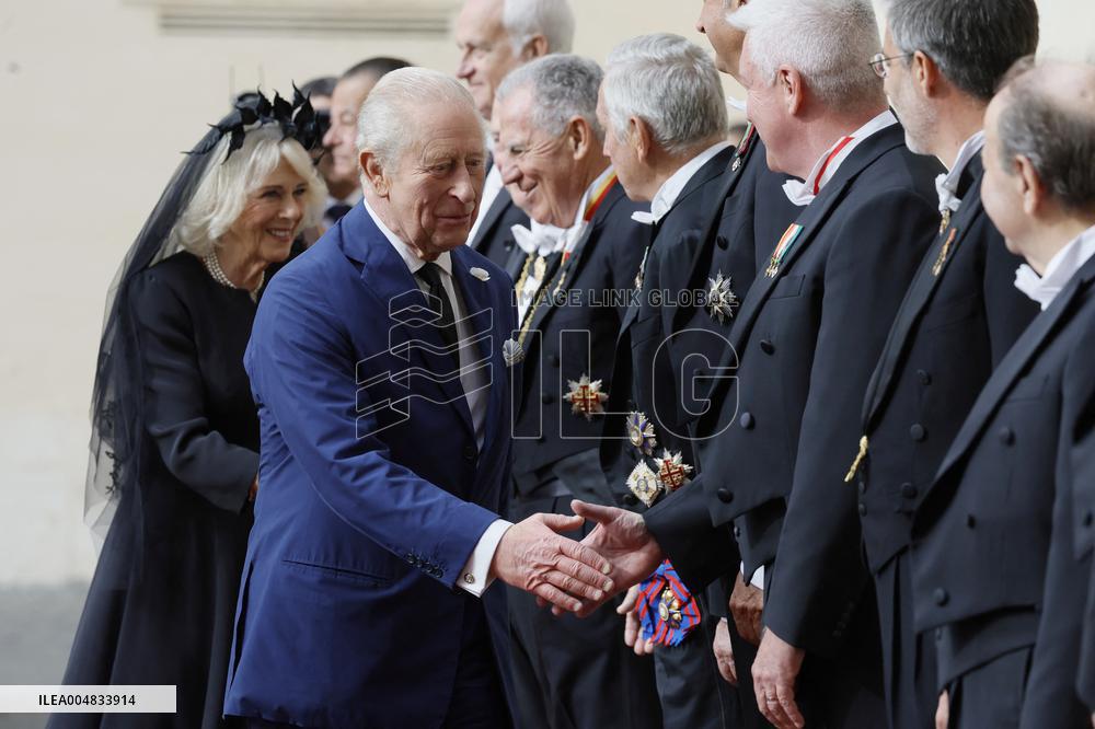 King Charles III and Queen Camilla State Visit To The Vatican