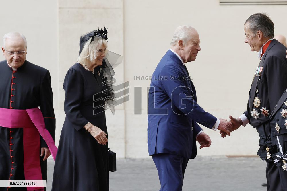 King Charles III and Queen Camilla State Visit To The Vatican