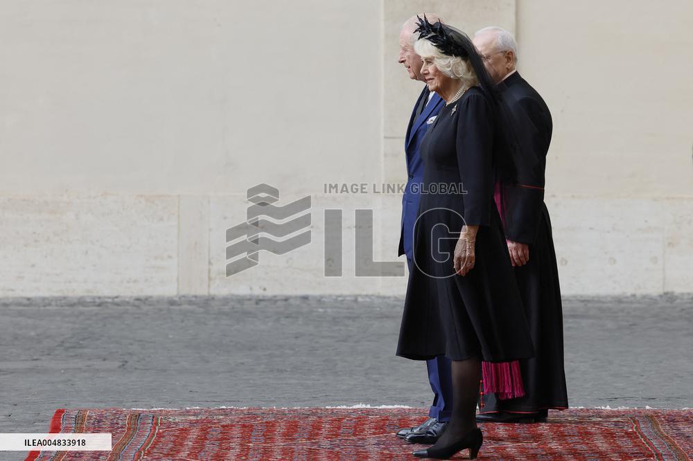 King Charles III and Queen Camilla State Visit To The Vatican