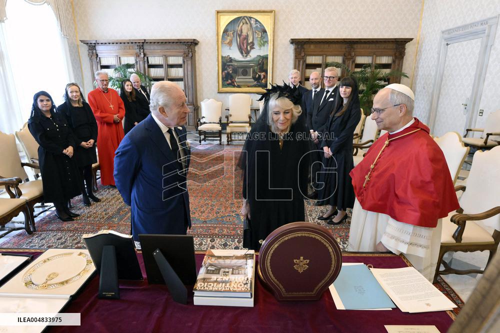King Charles III and Queen Camilla State Visit To The Vatican
