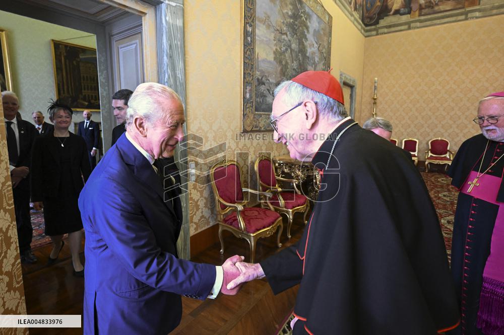 King Charles III and Queen Camilla State Visit To The Vatican
