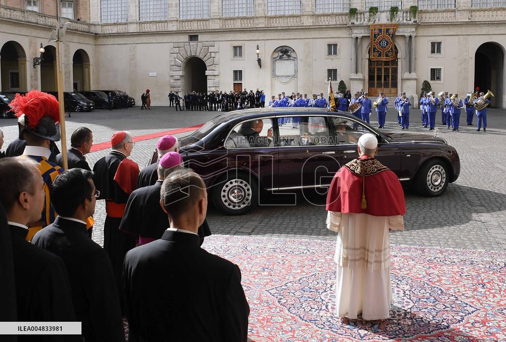 King Charles III and Queen Camilla State Visit To The Vatican