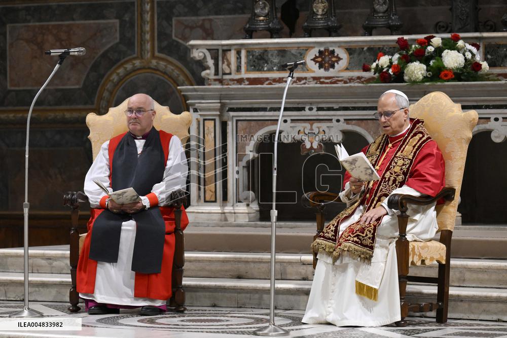 Pope Leo XIV, Charles III, Camilla at the Sistine Chapel - Vatican