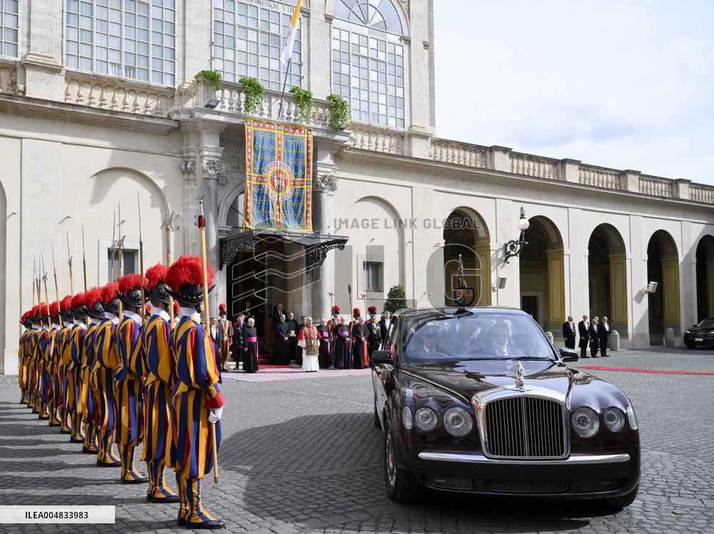 King Charles III and Queen Camilla State Visit To The Vatican