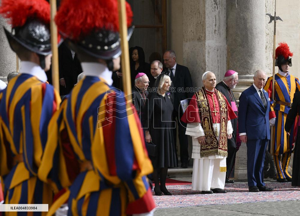King Charles III and Queen Camilla State Visit To The Vatican