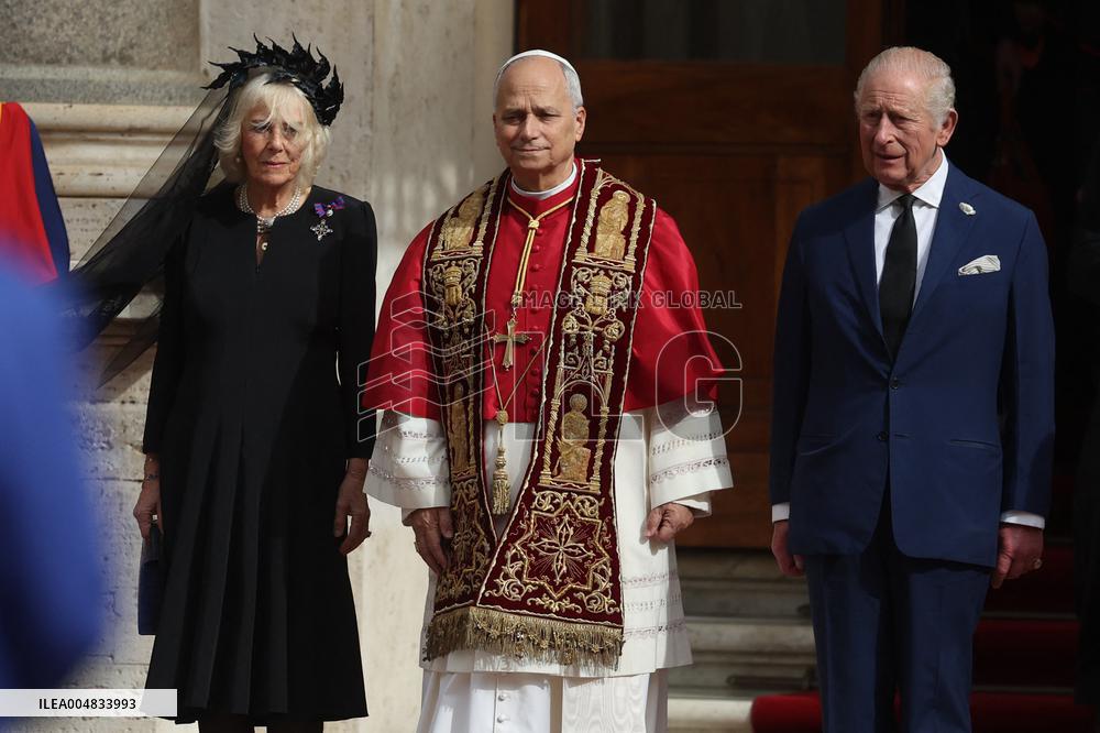 King Charles III And Queen Camilla Vist To Vatican