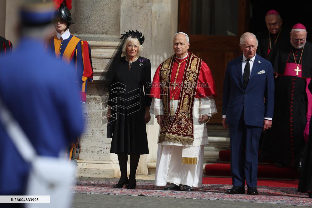 King Charles III And Queen Camilla Vist To Vatican