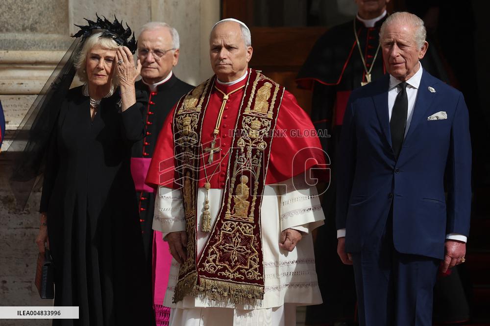 King Charles III And Queen Camilla Vist To Vatican