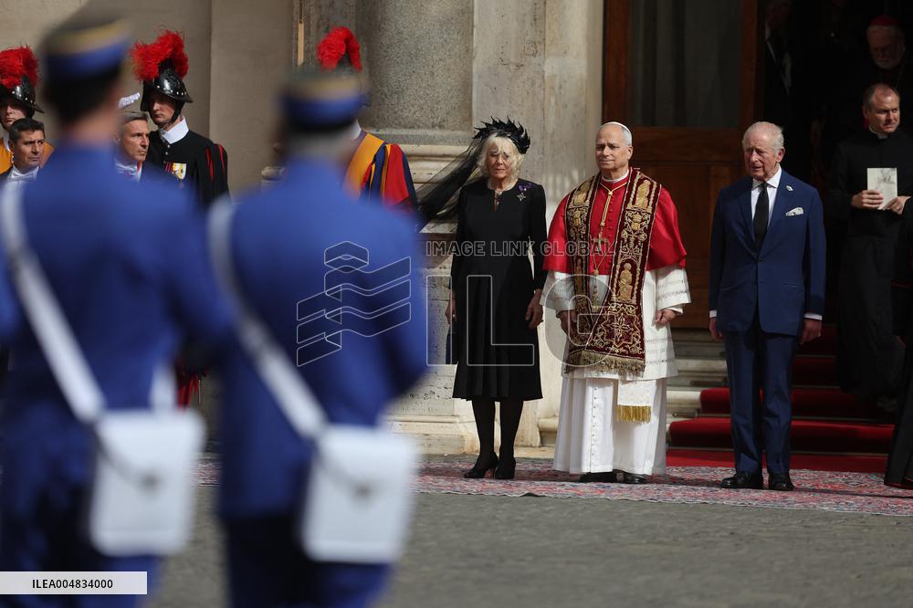 King Charles III And Queen Camilla Vist To Vatican