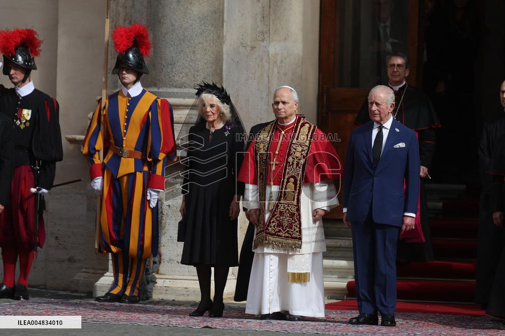 King Charles III And Queen Camilla Vist To Vatican