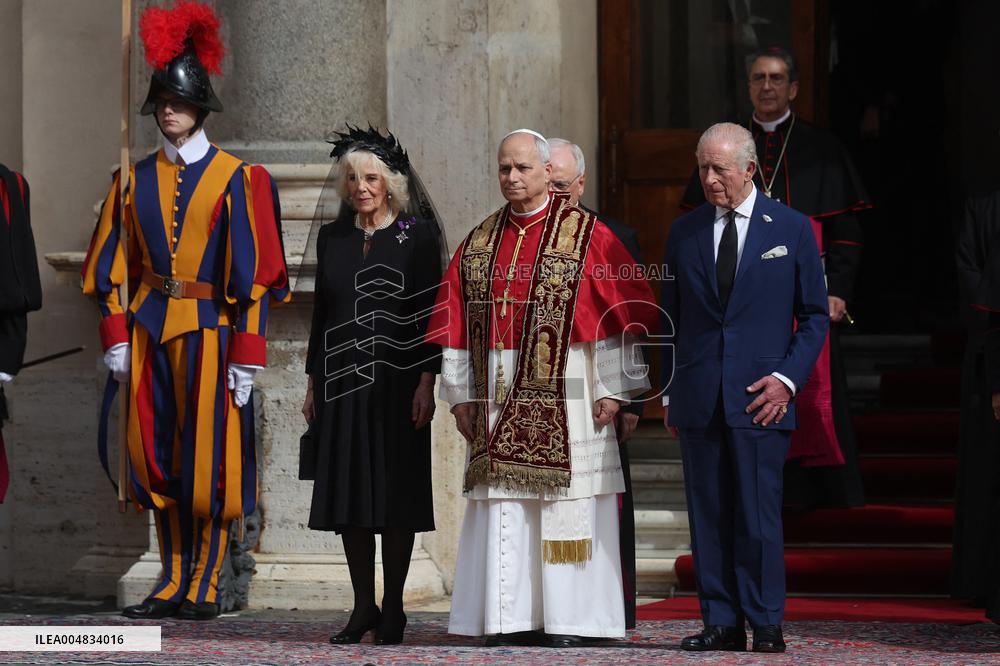 King Charles III And Queen Camilla Vist To Vatican