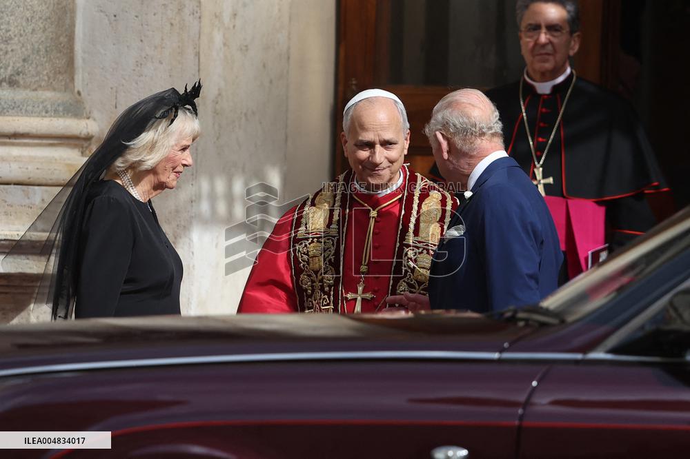 King Charles III And Queen Camilla Vist To Vatican