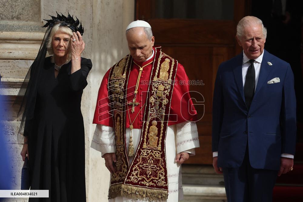 King Charles III And Queen Camilla Vist To Vatican