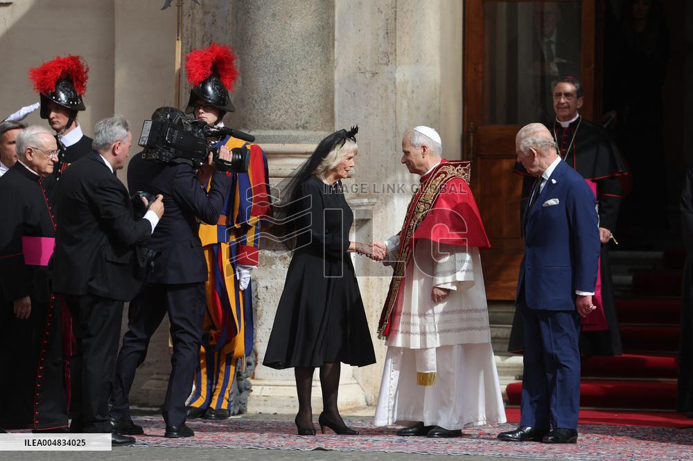King Charles III And Queen Camilla Vist To Vatican