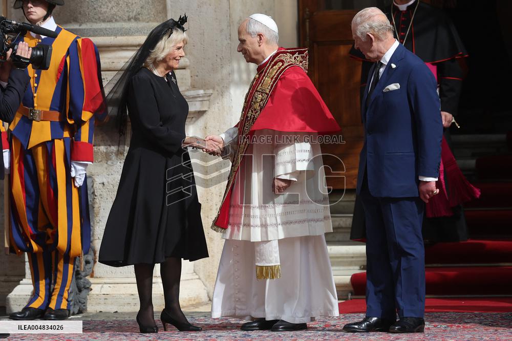 King Charles III And Queen Camilla Vist To Vatican