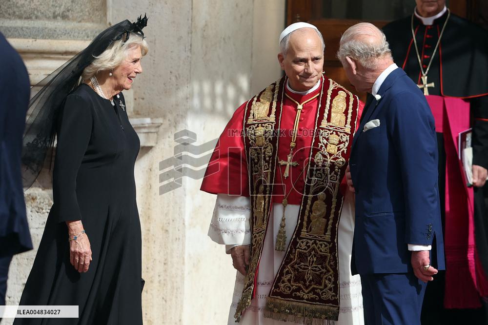 King Charles III And Queen Camilla Vist To Vatican