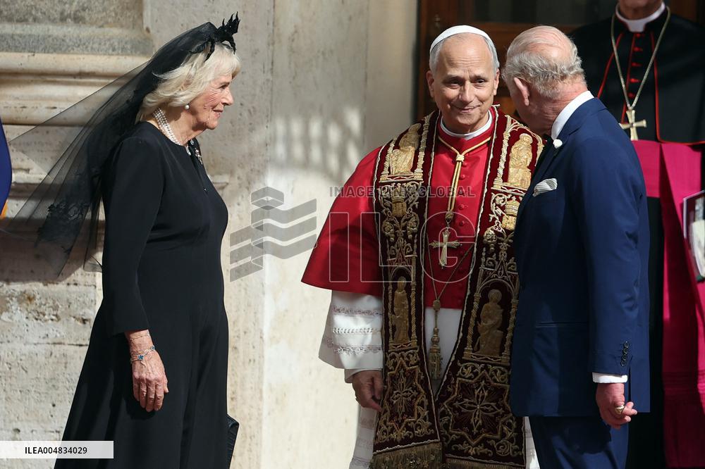 King Charles III And Queen Camilla Vist To Vatican