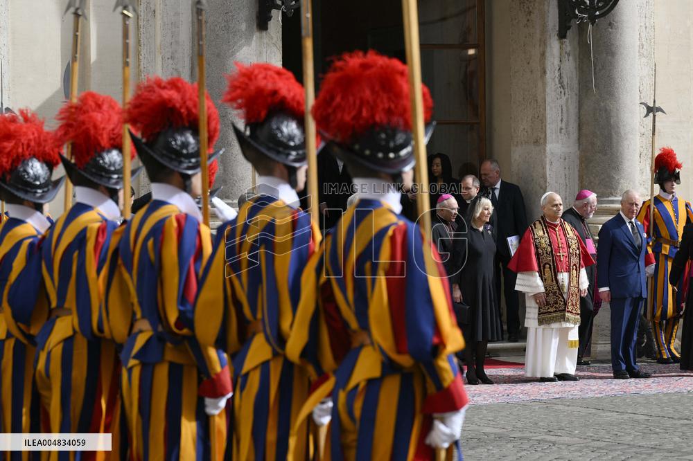 King Charles III and Queen Camilla State Visit To The Vatican
