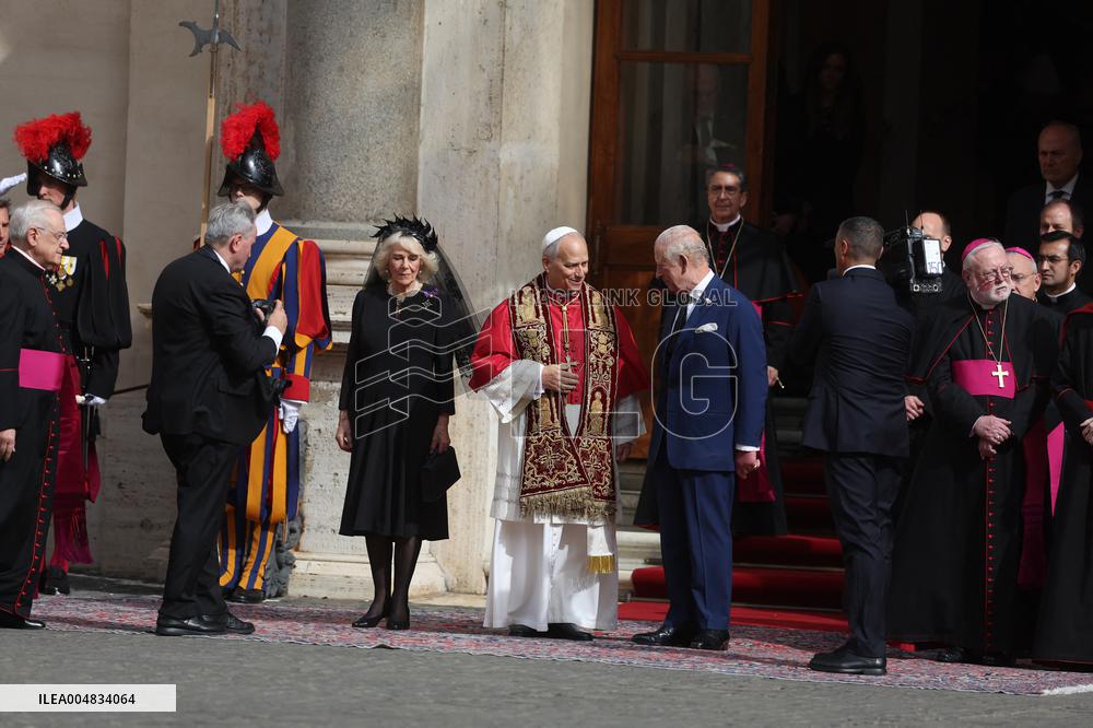 King Charles III And Queen Camilla Vist To Vatican