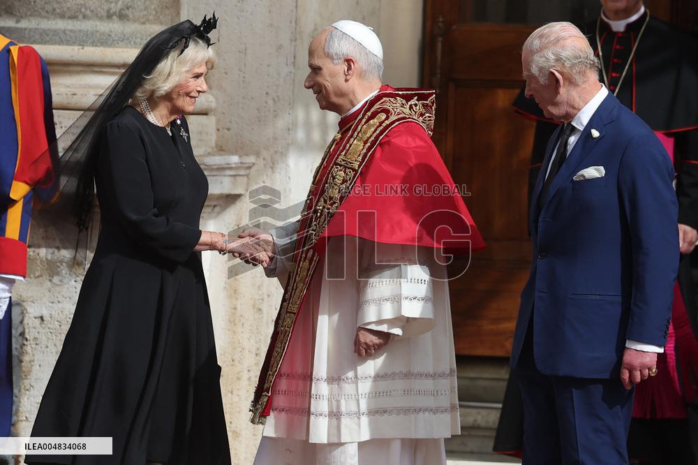 King Charles III And Queen Camilla Vist To Vatican