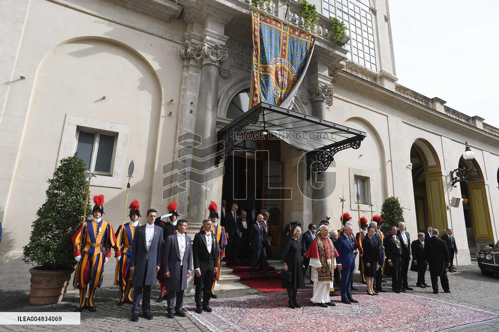 King Charles III and Queen Camilla State Visit To The Vatican