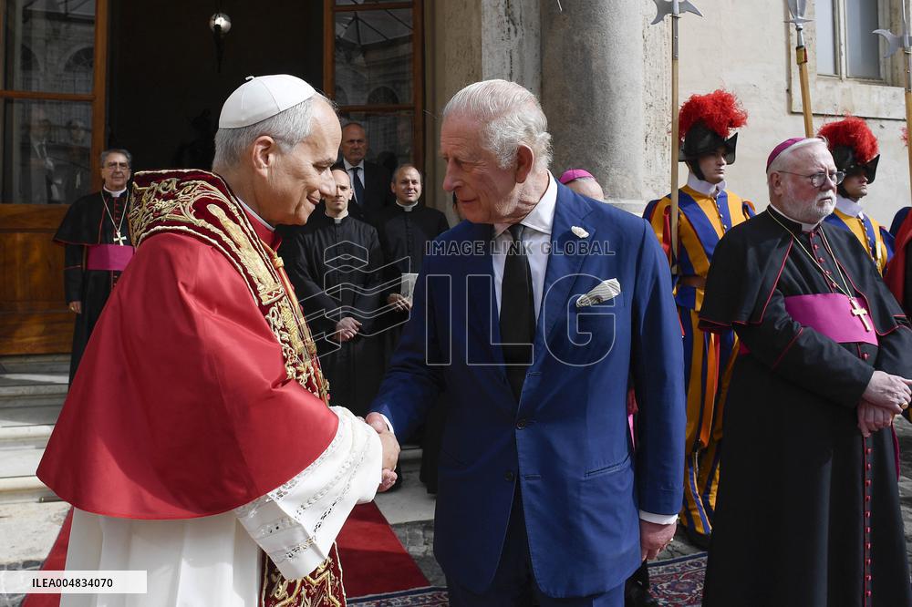King Charles III and Queen Camilla State Visit To The Vatican