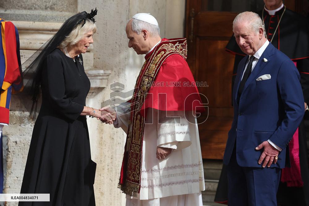 King Charles III And Queen Camilla Vist To Vatican