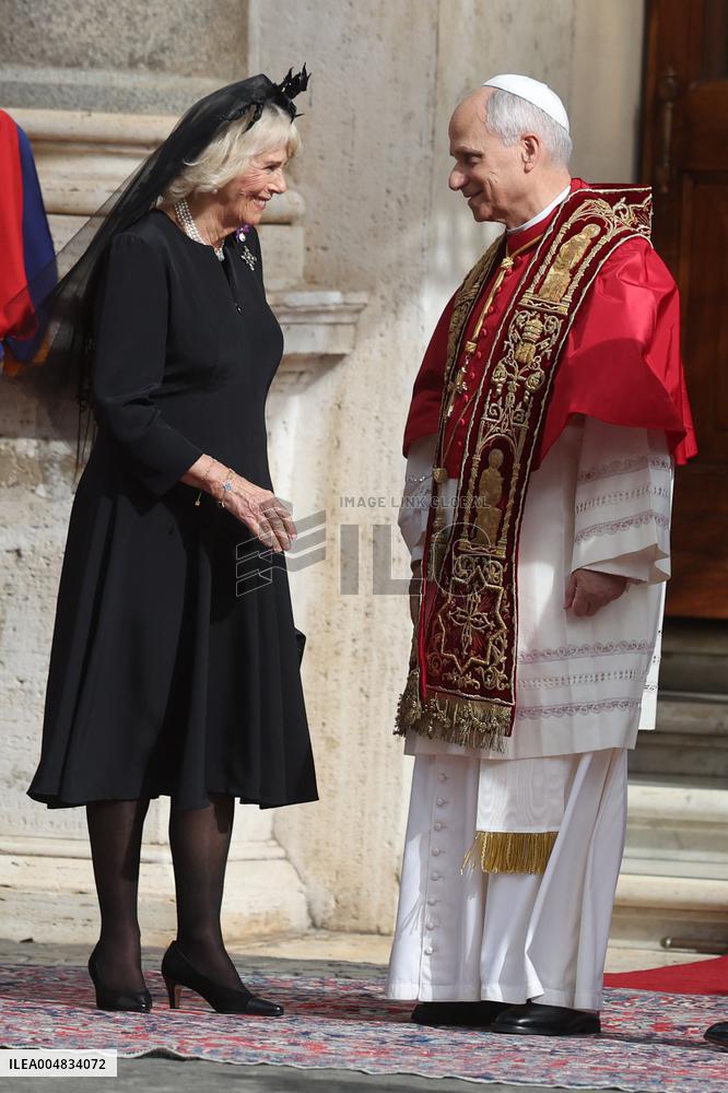 King Charles III And Queen Camilla Vist To Vatican