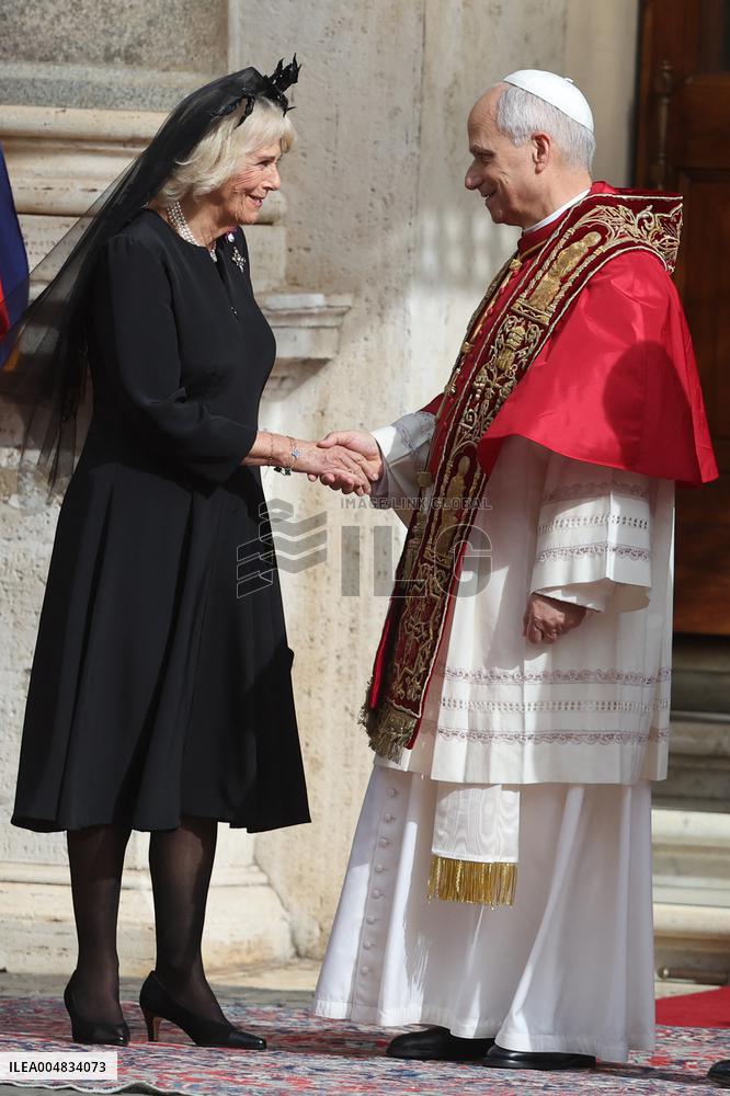 King Charles III And Queen Camilla Vist To Vatican