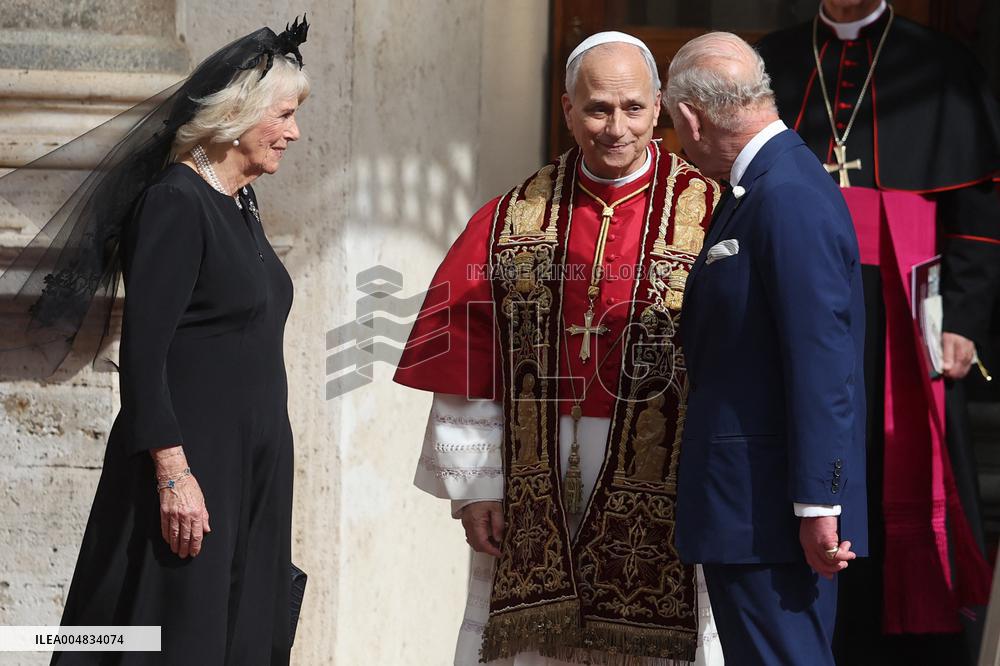 King Charles III And Queen Camilla Vist To Vatican
