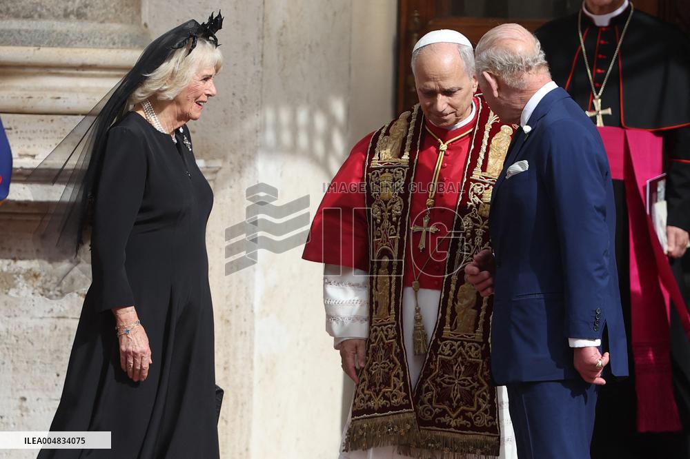 King Charles III And Queen Camilla Vist To Vatican