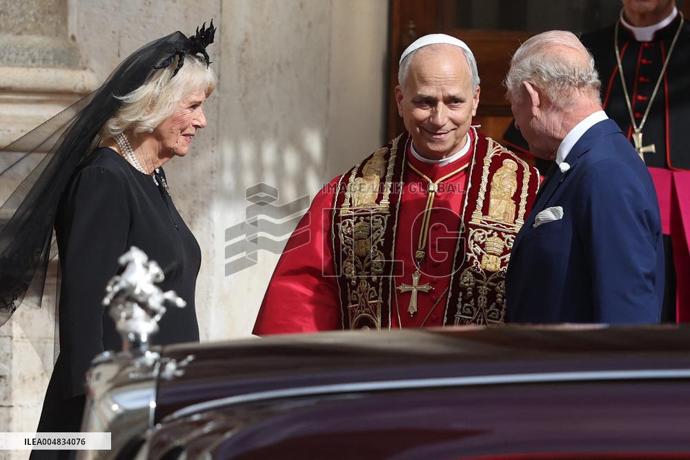 King Charles III And Queen Camilla Vist To Vatican
