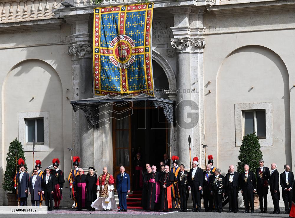 British Royal Couple And Pope Leo XIV At The Vatican